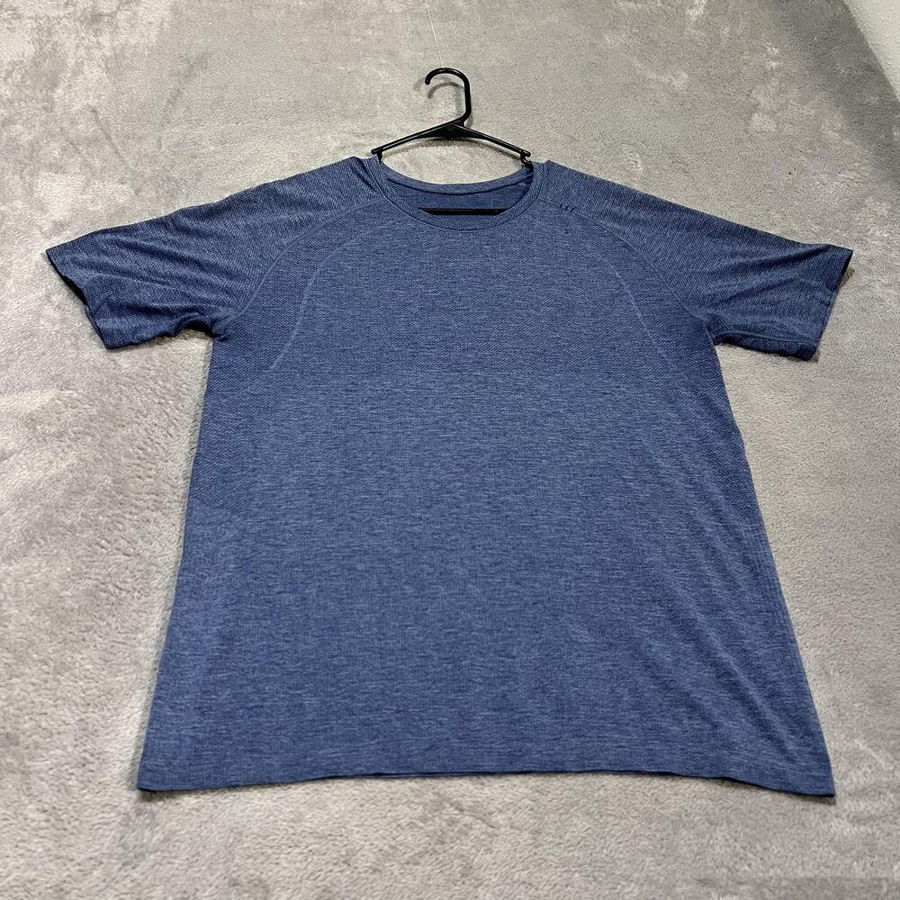 Lululemon Metal Vent Shirt Mens XL Blue Short Sleeve Athletic Performance